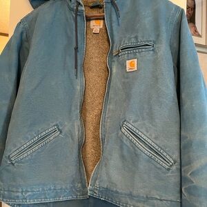 Carhartt Light Blue Zip-Up Jacket